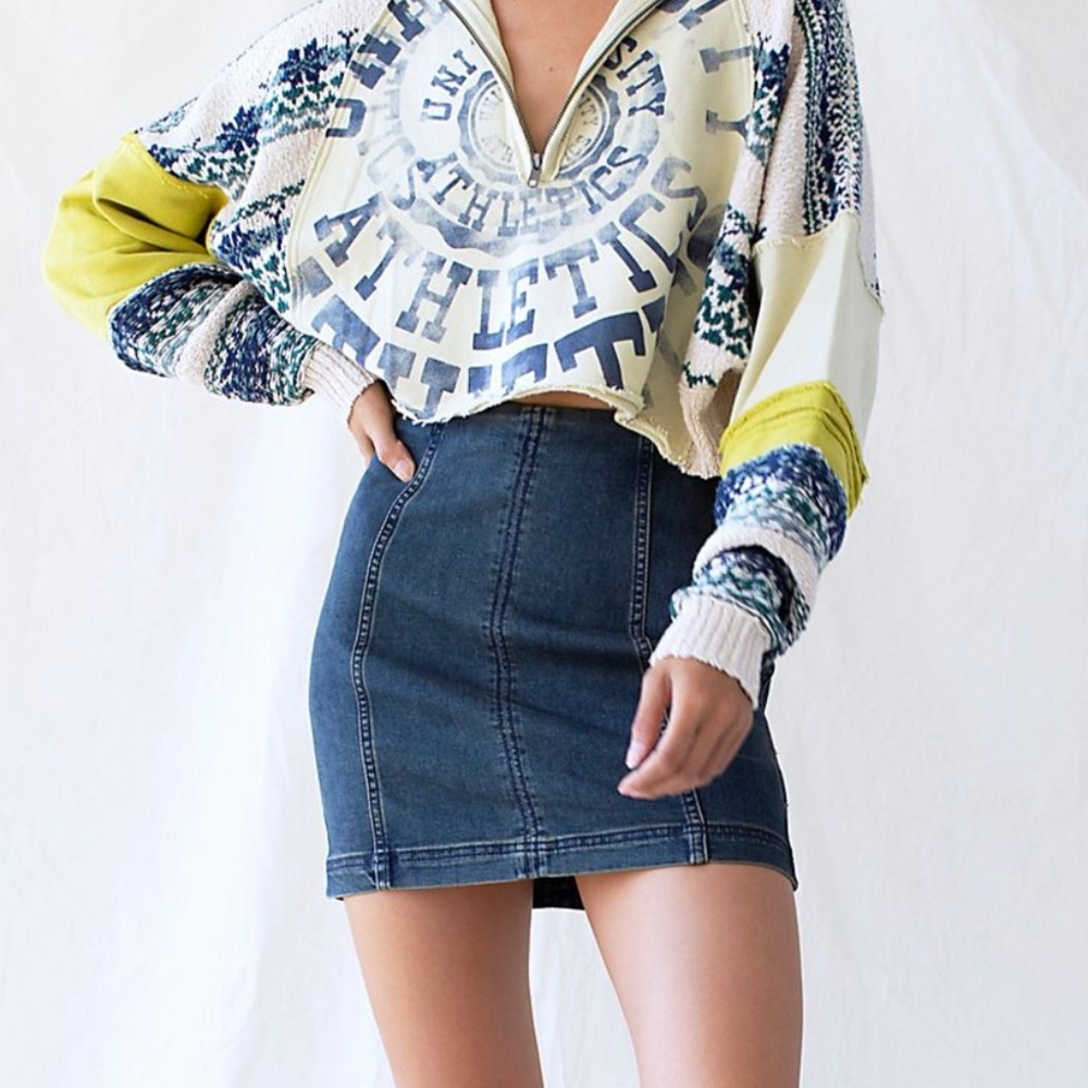 Denim Mini Skirt